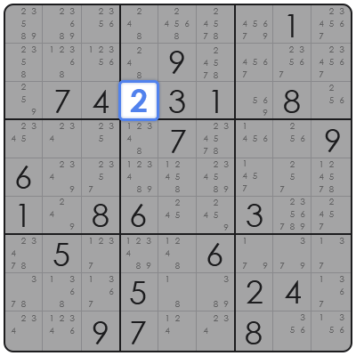 sudoku hidden pair